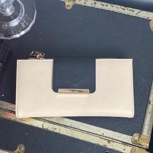 Aldo Cream and Black Wallet